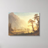 Albert Bierstadt Sunrise Yosemite Valley Schilderi Canvas Afdruk (Voorkant)