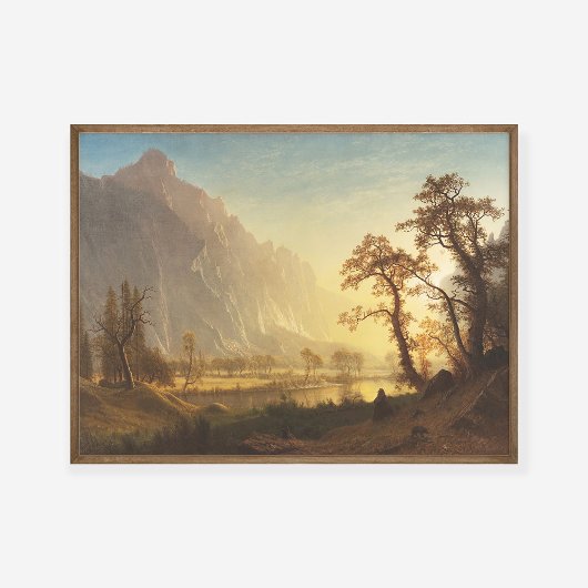 Albert Bierstadt Sunrise Yosemite Valley Schilderi Poster
