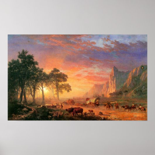 Albert Bierstadt-The Oregon Trail Poster (Voorkant)