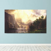 Albert Bierstadt tot de berggebieden van Sierra Ne Canvas Afdruk (Insitu (Houten vloer))