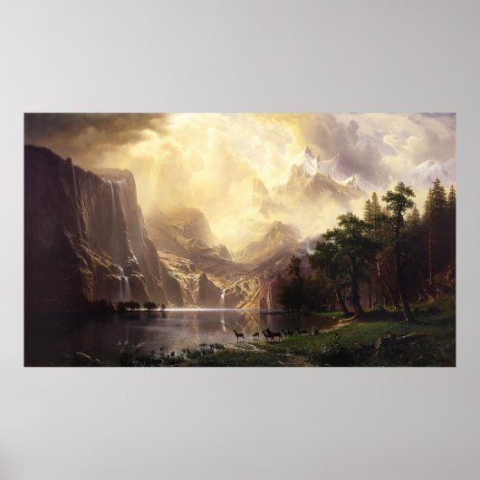 Albert Bierstadt tot de berggebieden van Sierra Ne Poster (Voorkant)