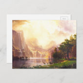 Albert Bierstadt tot Sierra Nevada Briefkaart (Voorkant / Achterkant)