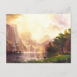 Albert Bierstadt tot Sierra Nevada Briefkaart