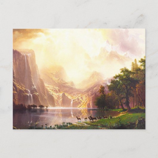 Albert Bierstadt tot Sierra Nevada Briefkaart (Voorkant)