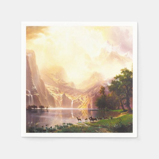 Albert Bierstadt tot Sierra Nevada Servetten (Voorkant)