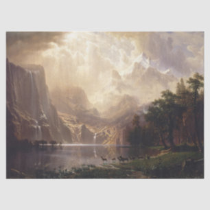Albert Bierstadt "Tussen de Sierra Nevada" (1868) Tissuepapier