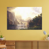 Albert Bierstadt - Tussen de Sierra Nevada Kalief Canvas Afdruk (Insitu (Woonkamer))
