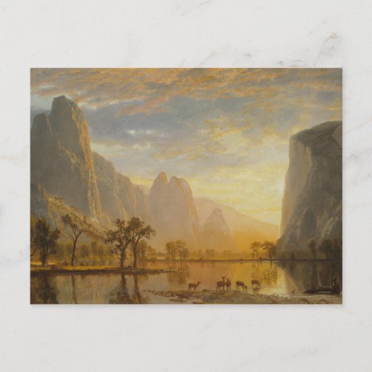 Albert Bierstadt - Valley of the Yosemite Briefkaart (Voorkant)