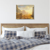 Albert Bierstadt - Valley of the Yosemite Canvas Afdruk (Insitu (Slaapkamer))