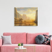 Albert Bierstadt - Valley of the Yosemite Canvas Afdruk (Insitu (Woonkamer))