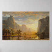 Albert Bierstadt - Valley of the Yosemite Poster (Voorkant)