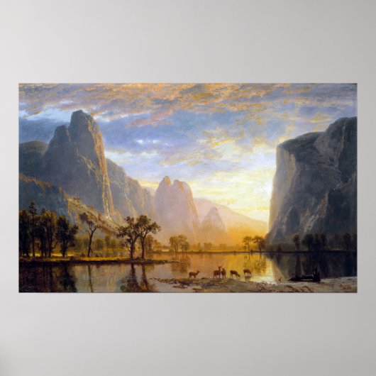 Albert Bierstadt Valley of the Yosemite Poster (Voorkant)