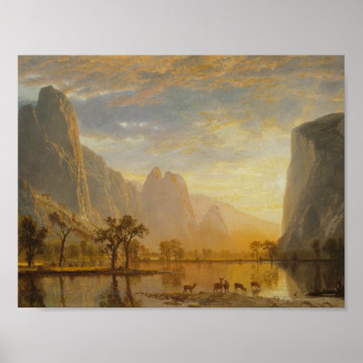 Albert Bierstadt - Valley of the Yosemite Poster (Voorkant)