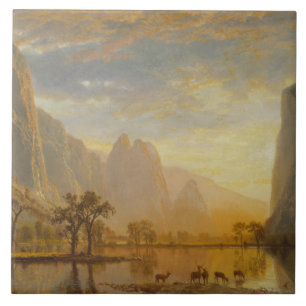 Albert Bierstadt - Valley of the Yosemite Tegeltje