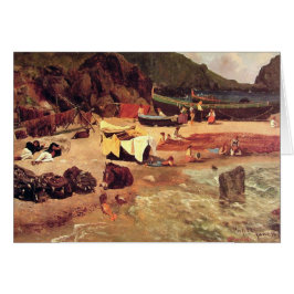 Albert Bierstadt - Vissersboot bij Capri