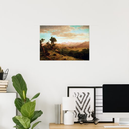 Albert Bierstadt Wind Land Poster (Thuiskantoor)
