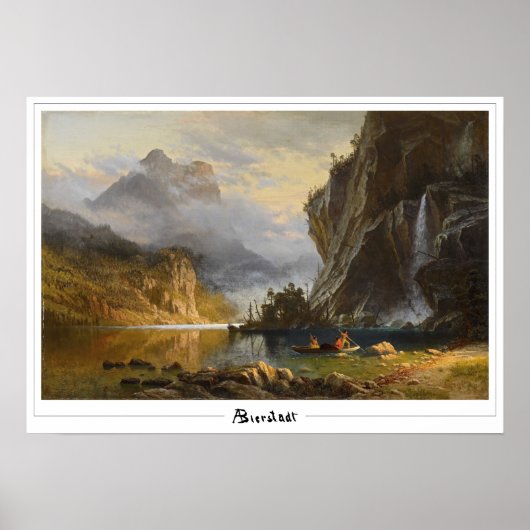 Albert Bierstadt Zedign Art Poster #108 (Voorkant)