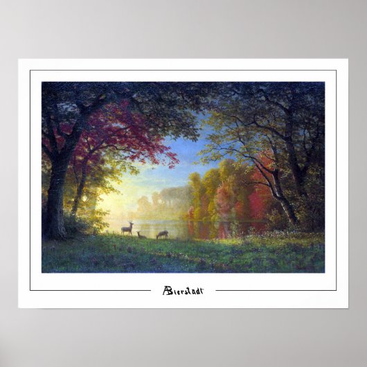 Albert Bierstadt Zedign Art Poster #11 (Voorkant)