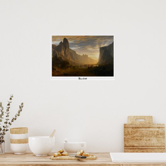 Albert Bierstadt Zedign Art Poster #121 (Keuken)