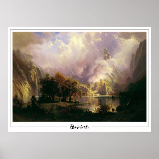 Albert Bierstadt Zedign Art Poster #136 (Voorkant)