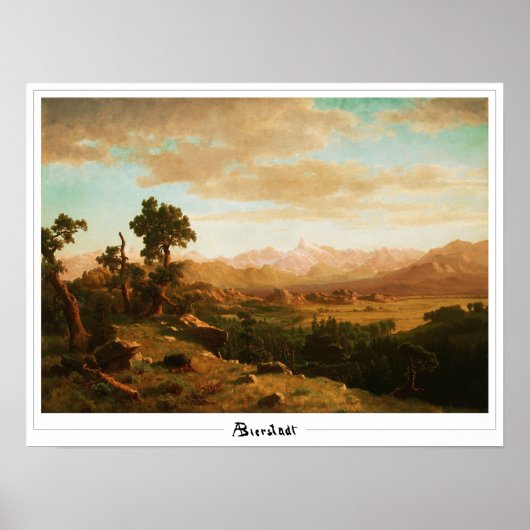 Albert Bierstadt Zedign Art Poster #14 (Voorkant)