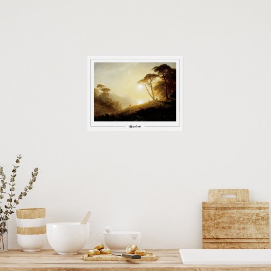 Albert Bierstadt Zedign Art Poster #224 (Keuken)