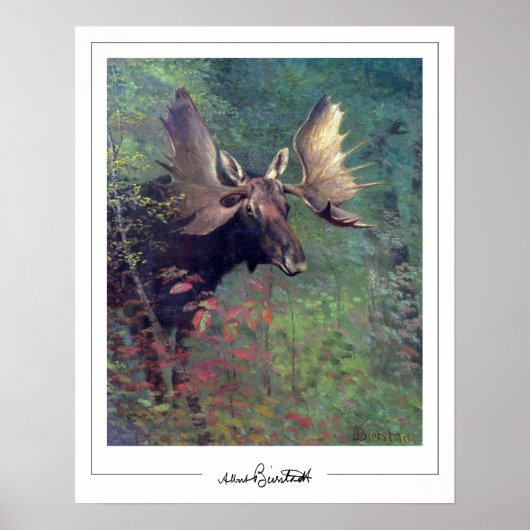 Albert Bierstadt Zedign Art Poster #225 (Voorkant)