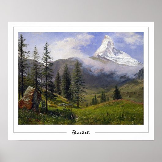 Albert Bierstadt Zedign Art Poster #271 (Voorkant)