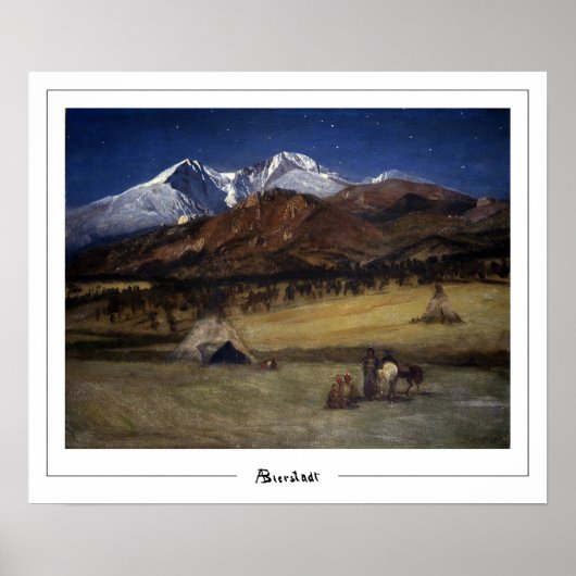 Albert Bierstadt Zedign Art Poster #287 (Voorkant)