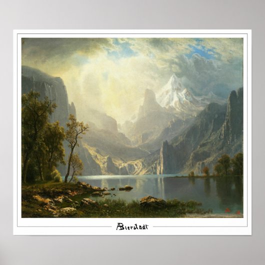 Albert Bierstadt Zedign Art Poster #298 (Voorkant)