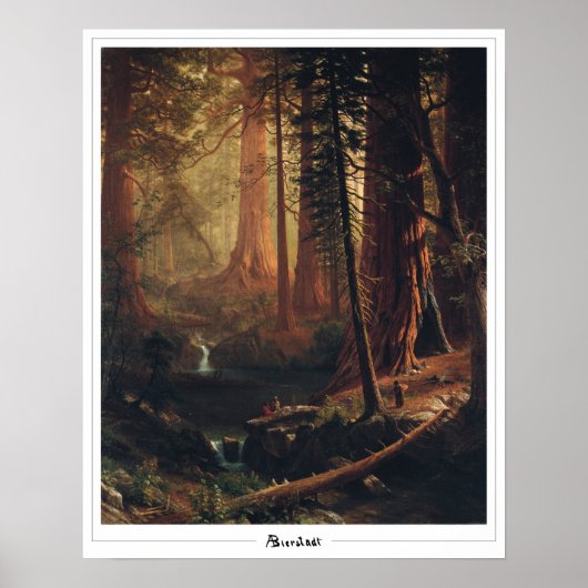 Albert Bierstadt Zedign Art Poster #4 (Voorkant)