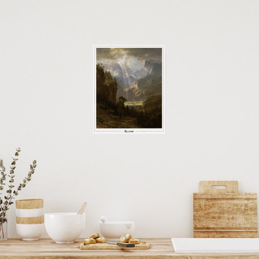 Albert Bierstadt Zedign Art Poster #52 (Keuken)