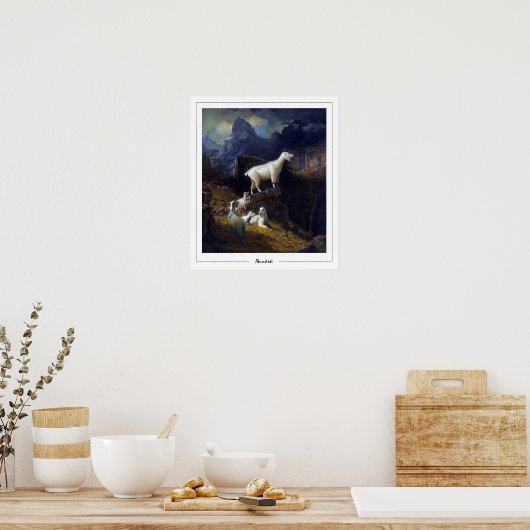 Albert Bierstadt Zedign Art Poster #7 (Keuken)