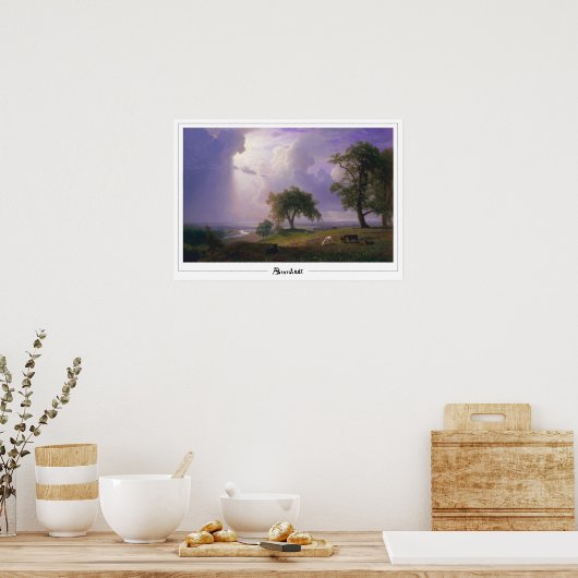 Albert Bierstadt Zedign Art Poster #99 (Keuken)