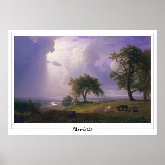 Albert Bierstadt Zedign Art Poster #99 (Voorkant)