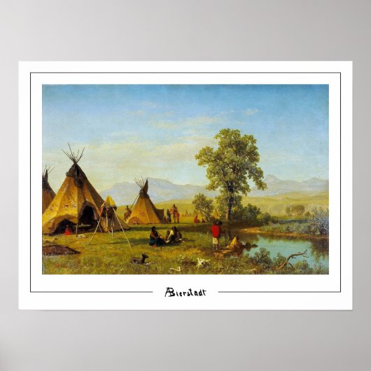 Albert Bierstadt Zedign Kunstposter #118 Poster (Voorkant)