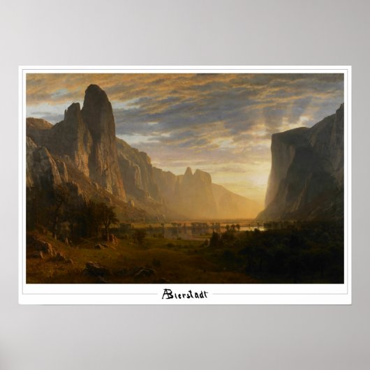 Albert Bierstadt Zedign Kunstposter #121 Poster (Voorkant)