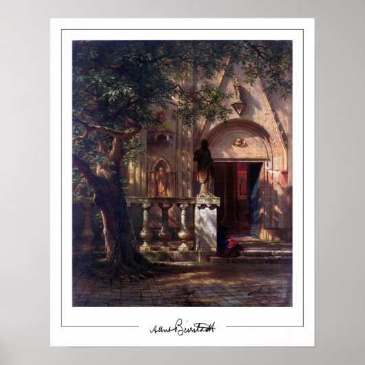 Albert Bierstadt Zedign Kunstposter #231 Poster (Voorkant)