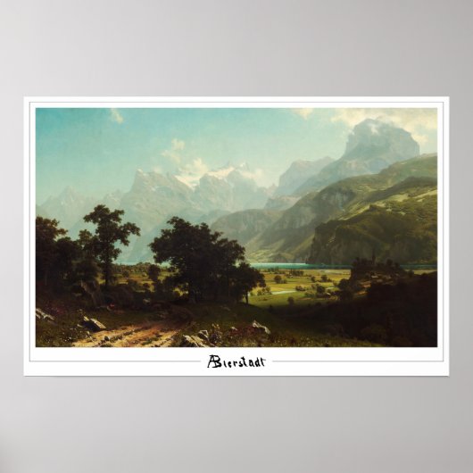 Albert Bierstadt Zedign Kunstposter #70 Poster (Voorkant)