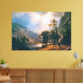 Albert Bierstadt's Half Dome, Yosemite Valley 1870 Canvas Afdruk (Insitu (Woonkamer))