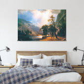 Albert Bierstadt's Half Dome, Yosemite Valley 1870 Canvas Afdruk (Insitu (Slaapkamer))