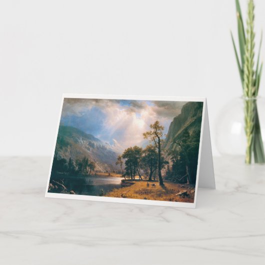 Albert Bierstadt's Half Dome Yosemite Valley, 1870 Kaart (Voorkant)