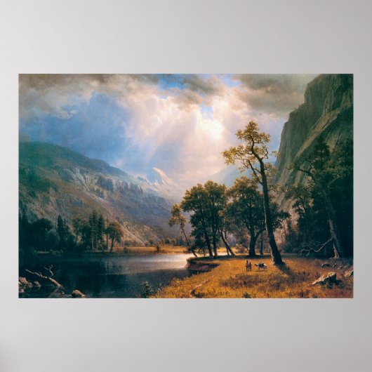 Albert Bierstadt's Half Dome, Yosemite Valley 1870 Poster (Voorkant)