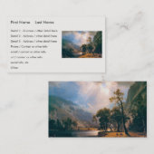 Albert Bierstadt's Half Dome Yosemite Valley, 1870 Visitekaartje (Voorkant / Achterkant)