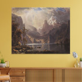Albert Bierstadt's Lake Tahoe, 1868 Canvas Afdruk (Insitu (Woonkamer))