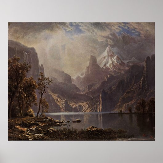 Albert Bierstadt's Lake Tahoe, 1868 Poster (Voorkant)