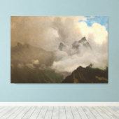 Albert Bierstadt's Painting, Mountain Mist, 1868 Canvas Afdruk (Insitu (Houten vloer))