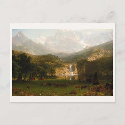Albert Bierstadt's Rocky Mountains, de piek van La Briefkaart (Voorkant)