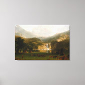 Albert Bierstadt's Rocky Mountains, de piek van La Canvas Afdruk (Voorkant)