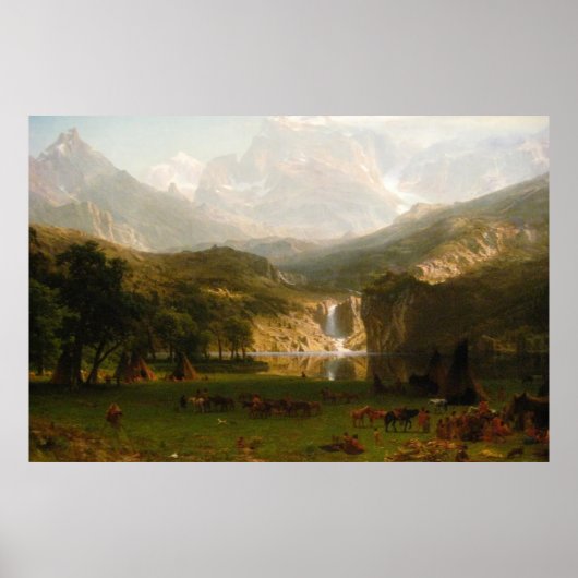 Albert Bierstadt's Rocky Mountains, de piek van La Poster (Voorkant)